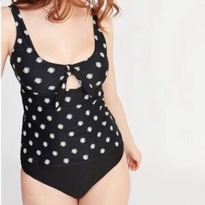 Old Navy Retro Daisy Print Tankini Top Medium NEW